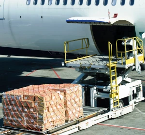 air cargo loading airplane